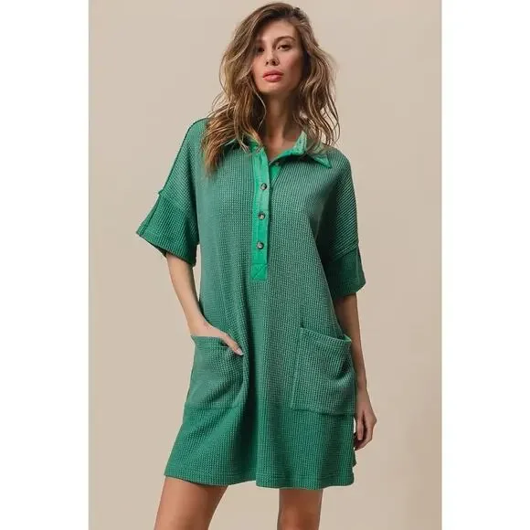 BiBi Dip Dye Mineral Washed Knit Dress - Picture 4 of 9